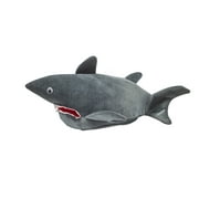 Novelty Plush Gray Shark Hat Funny Marine Animal Headwear Cosplay Halloween Costume Party Accessory
