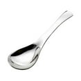 thumbnail image 1 of Cuchara de sopa china Matsuzay de acero inoxidable redonda para cocinar gruesa 13.3*3.5 cm plata, 1 of 6