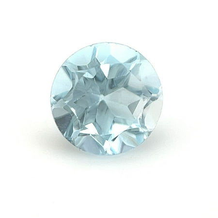 Certified Genuine 1 Carat Sky Blue Topaz Round Shape Brilliant Cut 6 mm Loose Gemstone December Birthstone