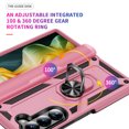 thumbnail image 3 of For Samsung Galaxy Z Fold 5 Case ,Heavy Duty Shockproof Body Phone Cover Built in Metal Rotated Magnetic Ring Holder Kickstand,Dropproof,Dustproof,Dual Layer Military-Grade Drop protection,Pink, 3 of 7