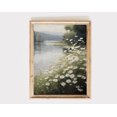 thumbnail image 1 of Vintage Countryside Wall Art Print Retro Rustic Spring Natural Views Canvas Painting Landscape Poster Picture Home Decor, size: 50*70 cm, unframed.,03, 1 of 7