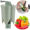 thumbnail image 4 of Bell Pepper Corer Tool Fruit Corner Rápido para Los Dispositivos Usar en El, 4 of 9