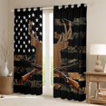 thumbnail image 2 of jejeloiu Wild Military Camo Curtains Pack of 2 (42x84 Each),Jungle Deer Hunting Curtains Blackout For Kids, 2 of 6