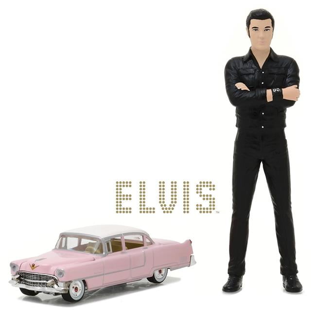 Greenlight 1:64 Hollywood Elvis 1955 Cadillac Fleetwood Series 60 & Figure 51210 