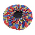 thumbnail image 1 of Bonnet Cap Floral Print African Style Satin Polyester Comfortable Hair Care Hat for Daily Wear, 1 of 11