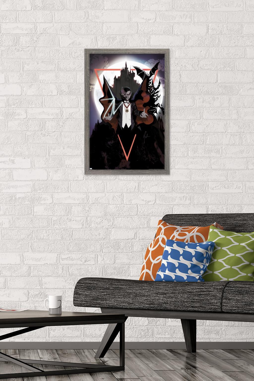 Dracula - Illustration Wall Poster, 14.725" x 22.375" Framed