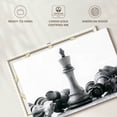 thumbnail image 6 of Elephant Stock Chess Game Victory Wall Art - Horizontal Canvas Wall Art - Living Room Wall Decor - Hobbies And Lifestyle Canvas - White And Black Decor - 12" x 8", 6 of 8