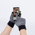 thumbnail image 5 of Winter Set with Roll Up Beanie Versatile Scarf Gloves 2 in 1 Hat Function Scarf a Hat Gloves, 5 of 5
