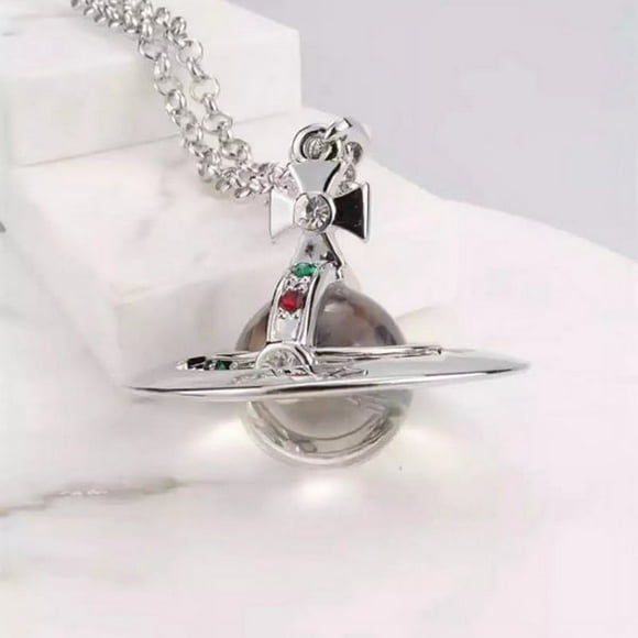 DEBGFS Vivienne Westwood Saturn UFO Pendant Necklace