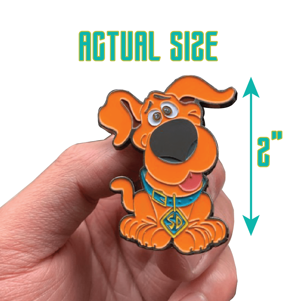 MyPrintOn Scoob 2020 Soft Enamel Nickle Plated 2 Pin with Scooby Doo Waterproof Vinyl Sticker Ruh-Roh! 