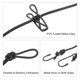 thumbnail image 4 of Tendedero portátil Unique Bargains con 12 clips 6 pies a prueba de viento Elástico para Lavandería negro/púrpura, 4 of 6