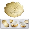 thumbnail image 4 of Posavasos de hojas para beber, té y café, alfombrillas doradas para cocina, , mesa, apartamento, accesorios para, 4 of 9