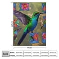 thumbnail image 4 of HENGT Hummingbird Gifts for Women Men, Hummingbird Print Throw Blanket, Soft Cozy Flannel Blankets and Throws for Couch Bed Sofa Room Decor, Lightweight Warm Plush Blanket for All Season, 4 of 6