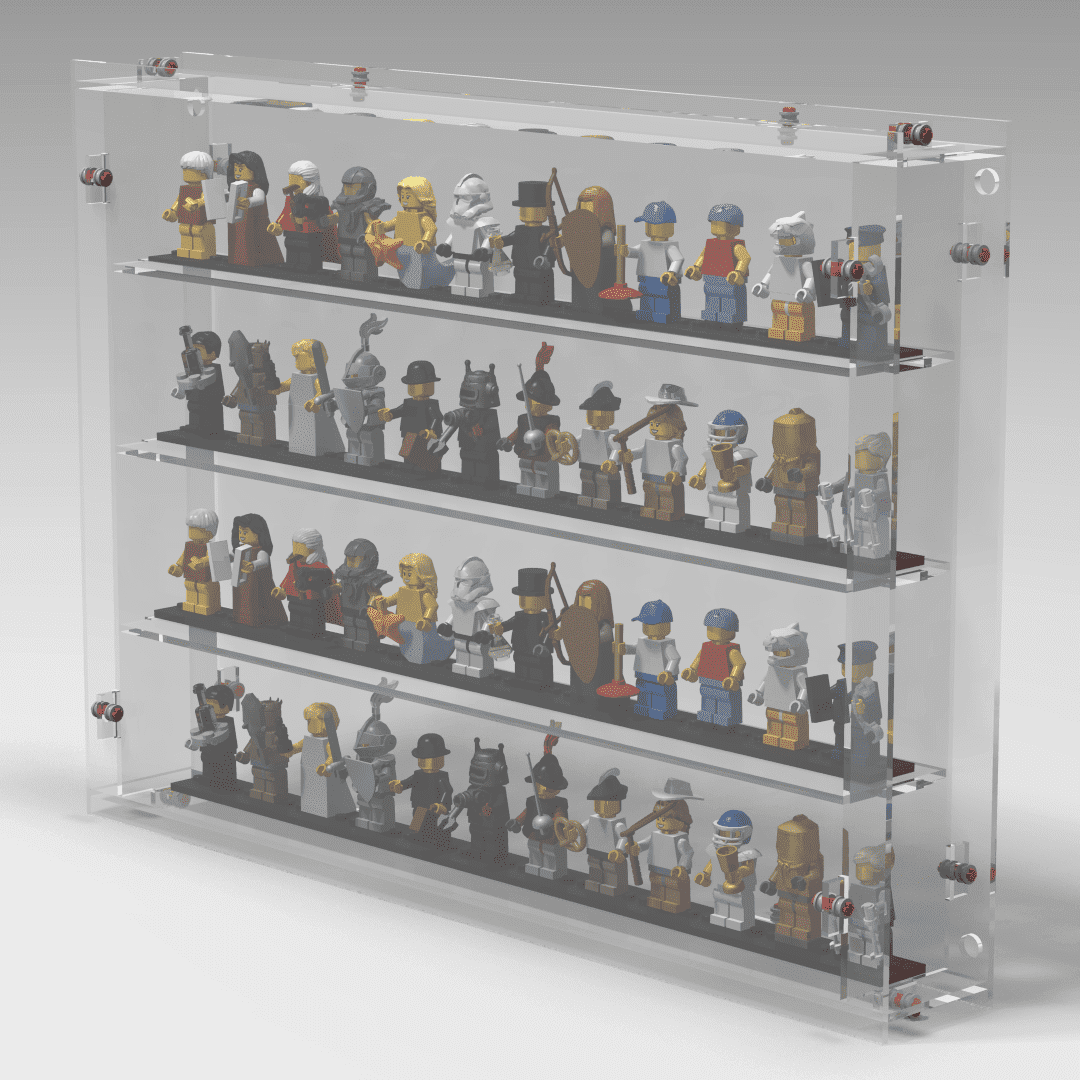 100 LEGO® minifigures Display Case. Show case. Wall mounted. Display case for LEGO®. Display case.