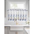 thumbnail image 2 of Half Window Curtain 36 Inches Long, Starfish Window Treatment Curtain Drapes, Blue Ocean Coastal Coral Shell Nautical Boat Small Tier Curtains for Bathroom Over Sink, 27.5"x36", 2 Panels, 2 of 7