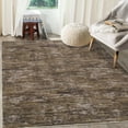 thumbnail image 2 of FairOnly 8'x10' Solid Area Rugs Ultra Soft Washable Rug, Modern Abstract Rug with Non Slip Backing Low Pile Indoor Carpet for Living Room Bedroom Dining Room, Brown, 2 of 8