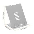 thumbnail image 2 of A4 Book Stand, Iron Adjustable Foldable Book Display Holder, Grey, 2 of 6