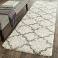 thumbnail image 4 of SAFAVIEH Hudson Jaye Geometric Shag Area Rug, Grey/Ivory, 5' x 5' Round, 4 of 7