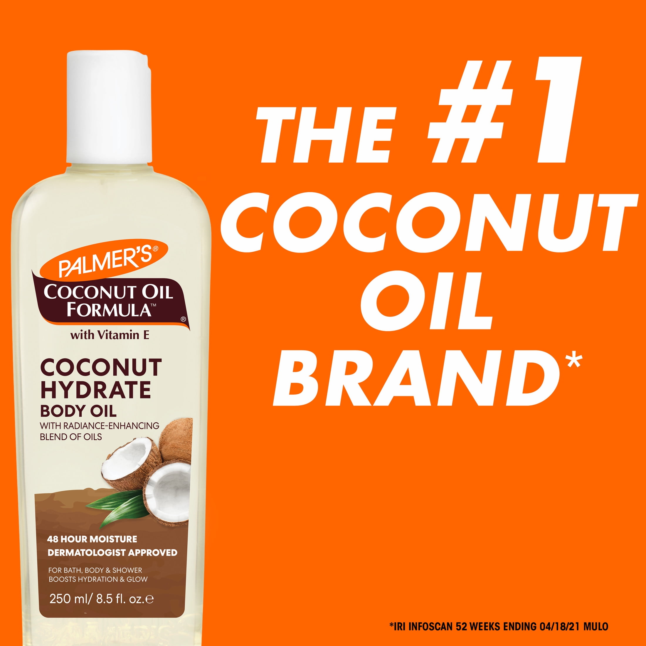 (3 pack) Palmer's Coconut Oil Formula Body Oil to Hydrate and Replenish Dry Skin, 8.5 oz