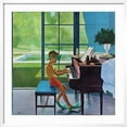 thumbnail image 2 of Art.com Poolside Piano Practice, June 11, 1960 Giclee Print by George Hughes, White Frame Wall Art, 29" x 29", 2 of 5