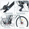 thumbnail image 4 of LuckyNote 700C 7 Speed Hybrid Bike, Steel Frame, Dual Disc Brakes, 700×32C Tires, for Men Women City Commuting, 4 of 5