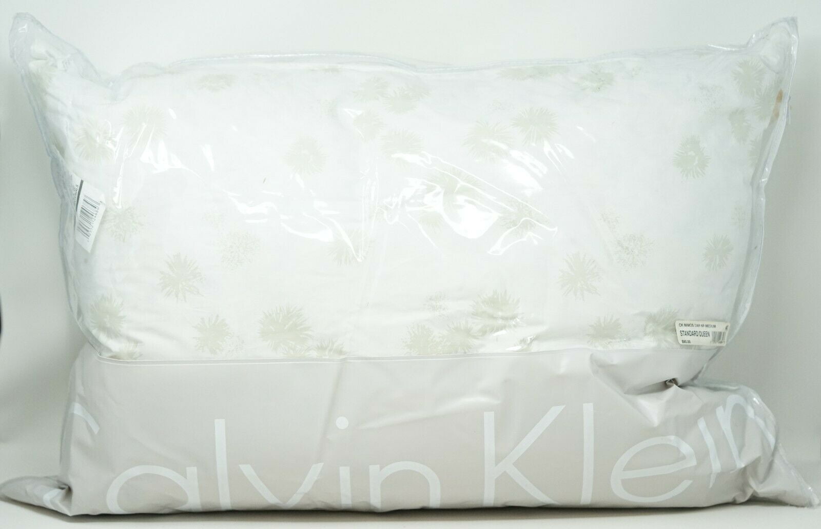 Calvin Klein Mimosa Feather / Down Cotton Floral Bed Pillow STANDARD / QUEEN