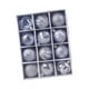 thumbnail image 3 of 12 adornos colgantes para árbol de Navidad, decoración navideña, colgante con dije de 2,36 pulgadas gris, 3 of 7
