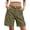 Army Green, variant on Womens Shorts Slim Fit Suit Style Mid Waisted Design Fashion Casual Slimming Effect Dressy Shorts Elegant Comfortable for Summer Daily and Work Wear,Khaki S