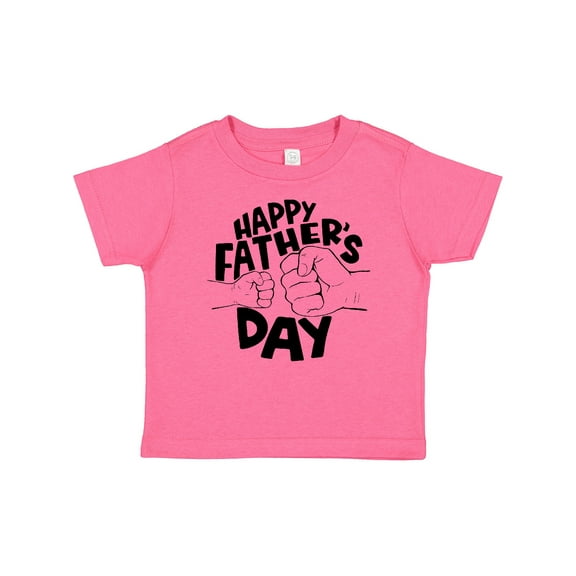 Inktastic Happy Father's Day Parent-Child Fist Bump Boys or Girls Baby T-Shirt
