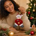 thumbnail image 4 of JHRGJIO Christmas Character Hanging Ornament with Heart Embellishment, Xmas Tree Pendant Accent, Festive Decor Display Christmas Decorations Indoor Outdoor Winter Decor, 4 of 7