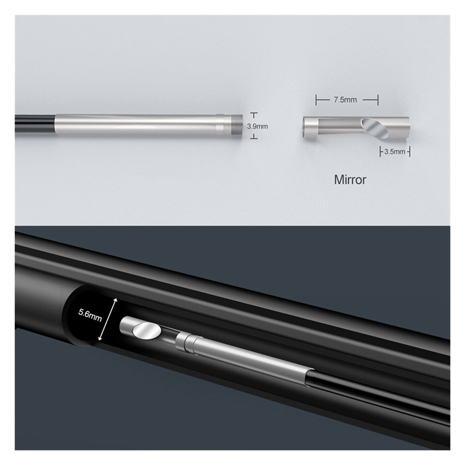 3.9mm LCD Endoscope Cleaning Visual Inspection Camera 20 Caliber Larger Shooting Insertion Tube 4.3 Inch 1080P ,Various Applicable