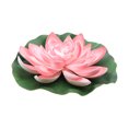 thumbnail image 1 of Miangastore 1Pc Artificial Floating Water Lily Simulation Lotus Flower Pond Decor 28cm Pink, 1 of 8