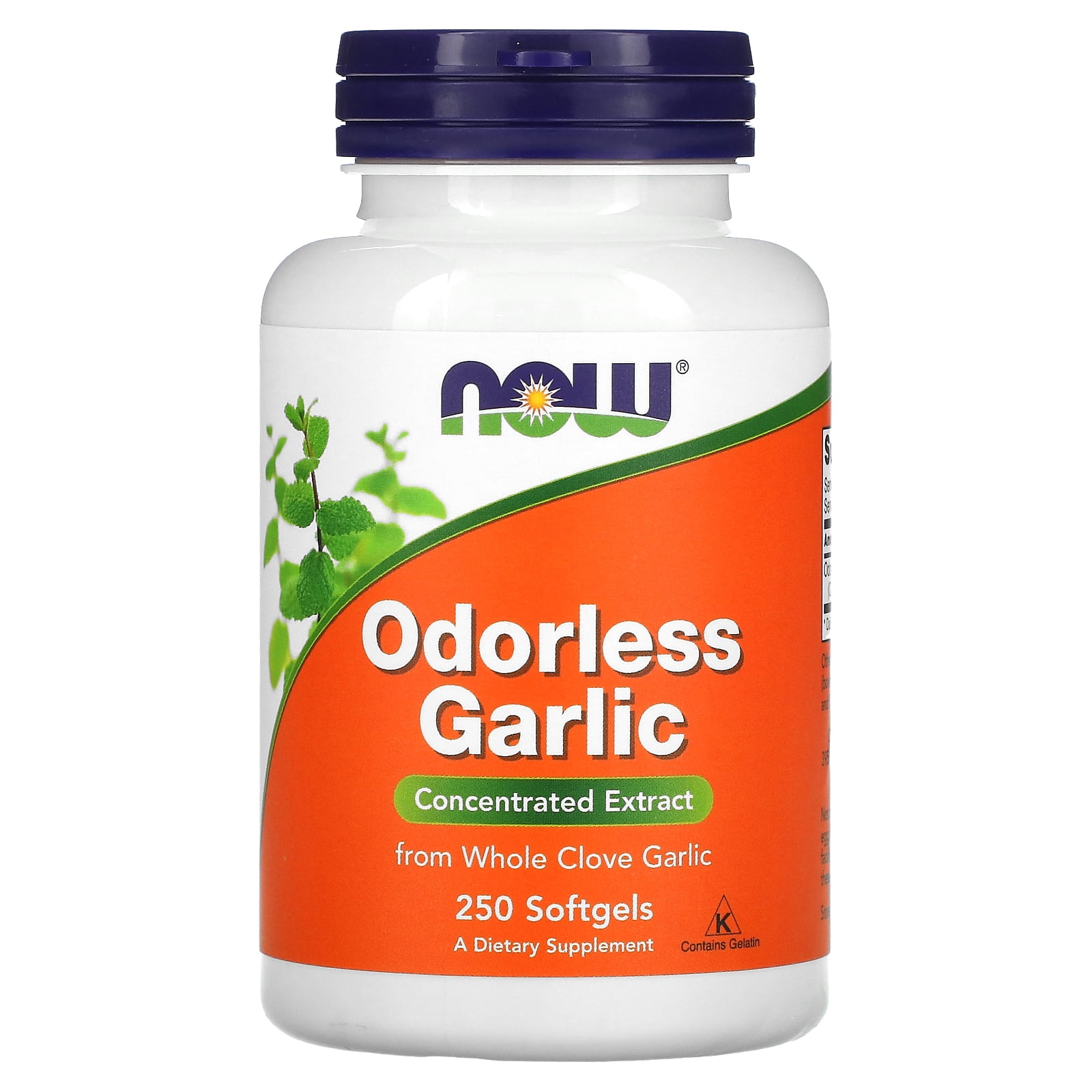NOW Foods Odorless Garlic Extract, 250 Ct