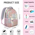 thumbnail image 4 of Pioneer Flower Backpack for School,Cute School Bag,Schoolbag with Adjustable Shoulder Straps & Padded Back,15.3"x11"x6.7", 4 of 4