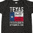 thumbnail image 4 of Inktastic Established December 29, 1845 Texas Flag Boys or Girls Baby Bodysuit, 4 of 5