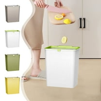 Kitchen Trash Can, Step-On Garbage Can with Lid, Tall Kitchen & Bathroom Trash Can, Small Office Waste Bin, Gray - Xuniizn
