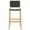 Black/Natural, variant on SAFAVIEH Adah Rectangle Mid Back Bar Stool, Black/Natural