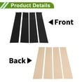 thumbnail image 3 of Unique Bargains Door Pillar Window Trim for Chevy Silverado 2014-2019 Black Front Left Right Anti Scratch Sticker Pillar Posts Cover 4 Pcs, 3 of 8
