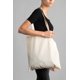 thumbnail image 4 of Bolsa de lona de algodón reutilizable - Bolsa de tela de algodón lavable - Lavandería, comestibles, playa, verduras. (blanco, paquete de 10 unidades), 4 of 5