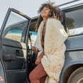 thumbnail image 4 of Golden Faux Fur Shine Cozy Shimmery Soft Fuzzy  Blanket/ Coverlet/ Quilt/ Throw/ Bedspread/ Bedcover, 4 of 9
