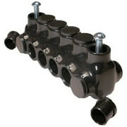 Black Insulated Mountable - Dual Entry 2 Ports 4 - 14