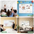 thumbnail image 6 of JILhome 59" x 39" Foldable White Board, 5' x 3' Magnetic Dry Erase Board, Large Marker Board with Marker Tray for Office, Home, School, Kitchen, Silver Aluminum Frame, 6 of 8