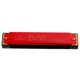 thumbnail image 2 of 16 Hoyos Key Of C Tremolo Harmonica Juguete De Educación Temprana Para Niños De órganos Bucales rojo, 2 of 9