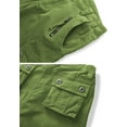 thumbnail image 6 of Women's Casual Cargo Shorts Multi-Pockets Twill Bermuda Summer Shorts(No Belts),Armygreen 18, 6 of 6