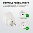 thumbnail image 4 of Bearachild 1-6 uds 20A Tuya WiFi EU/FR enchufe inteligente 220V de potencia enchufe inalámbrico Control remoto del calentador de agua para Electrodomésticos TYPE2 Bearachild HA008190-00B, 4 of 6