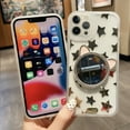 thumbnail image 5 of Compatible with iPhone 13 Pro Max Mirror Diamond Case Makeup Bling Shiny Glitter Clear Luxury 3D Rhinestones Crystal Pretty Bumper Shockproof Protective Cover for Girls and Women, 5 of 14