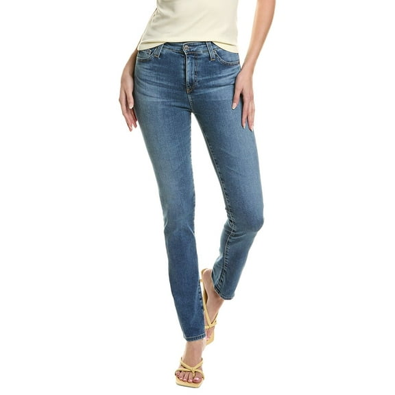 AG Jeans womens Mari Extended Bluebell High-Rise Slim Straight Jean, 24, Blue