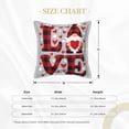 thumbnail image 4 of Bingfone Decorative Pillow Covers 18"X18" Buffalo Plaid Love And Gnome Couch Pillow Cases Modern Farmhouse Covers For Couch Sofa Bed, 4 of 9