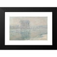 thumbnail image 2 of Claude Monet 24x17 Black Modern Framed Museum Art Print Titled - Ice Cubes, White Effect (1893), 2 of 5