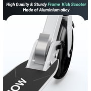 LNOW Foldable Kick Scooter-8 in Wheels for Kid, Teens & Adults, 4 Adjustable Levels, Max Load 240lbs,Lightweight